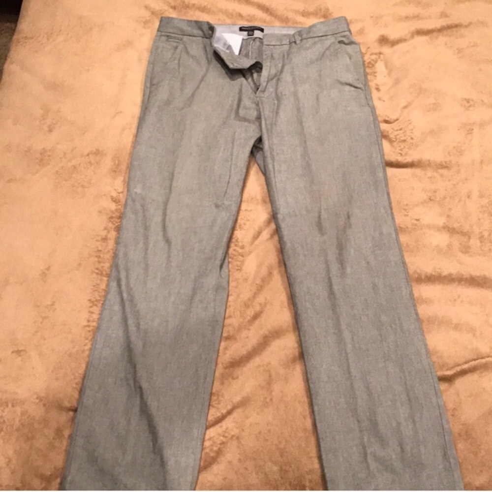 Banana Republic Straight Fit Dress Pants Gray